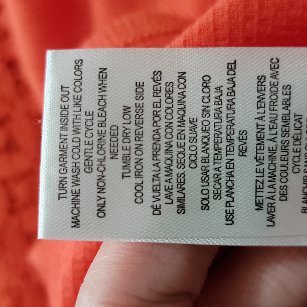 Absolutely Famous Orange Midi Dress NWT, V Neck, Sleeveless, Summer Dress - Picture 5 of 6
